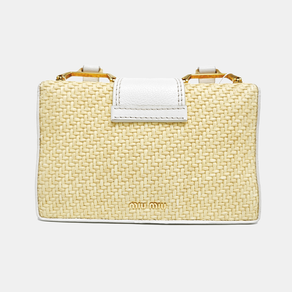 Miu Lady Straw Yellow