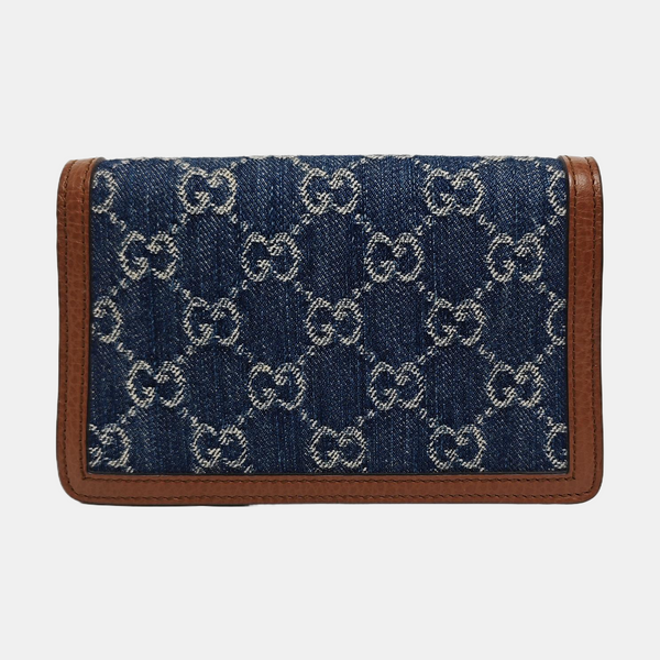 Dionysus Super Mini Monogram Denim Blue