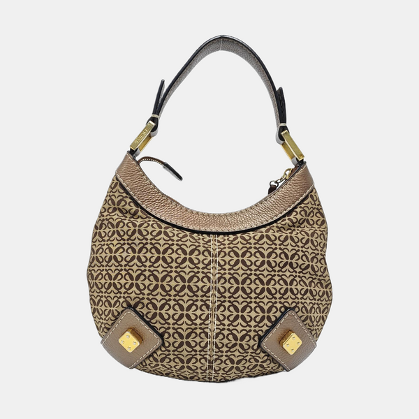 Monogram Canvas Top Handle Bag Beige
