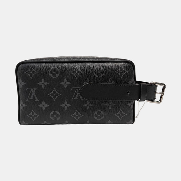 DOPP Monogram Coated Canvas Black