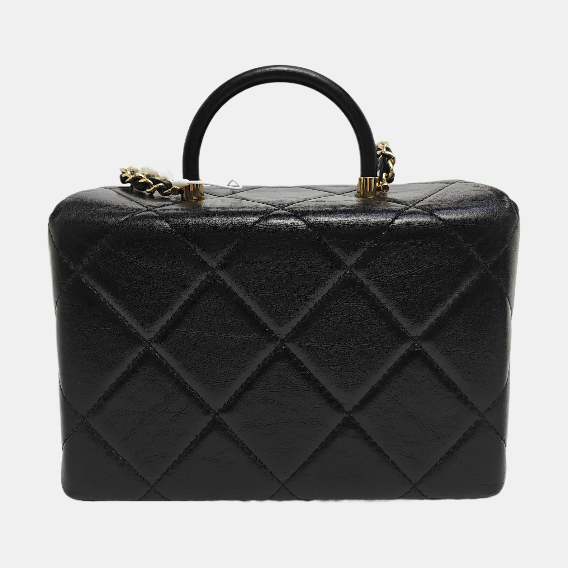 KELLY Small Quilted Calfskin Black