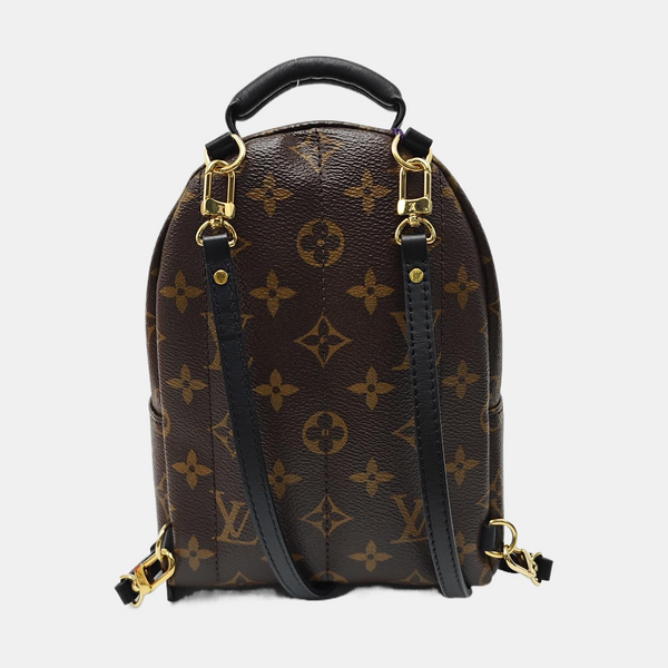 PALM SPRINGS Mini Monogram Coated Canvas Brown