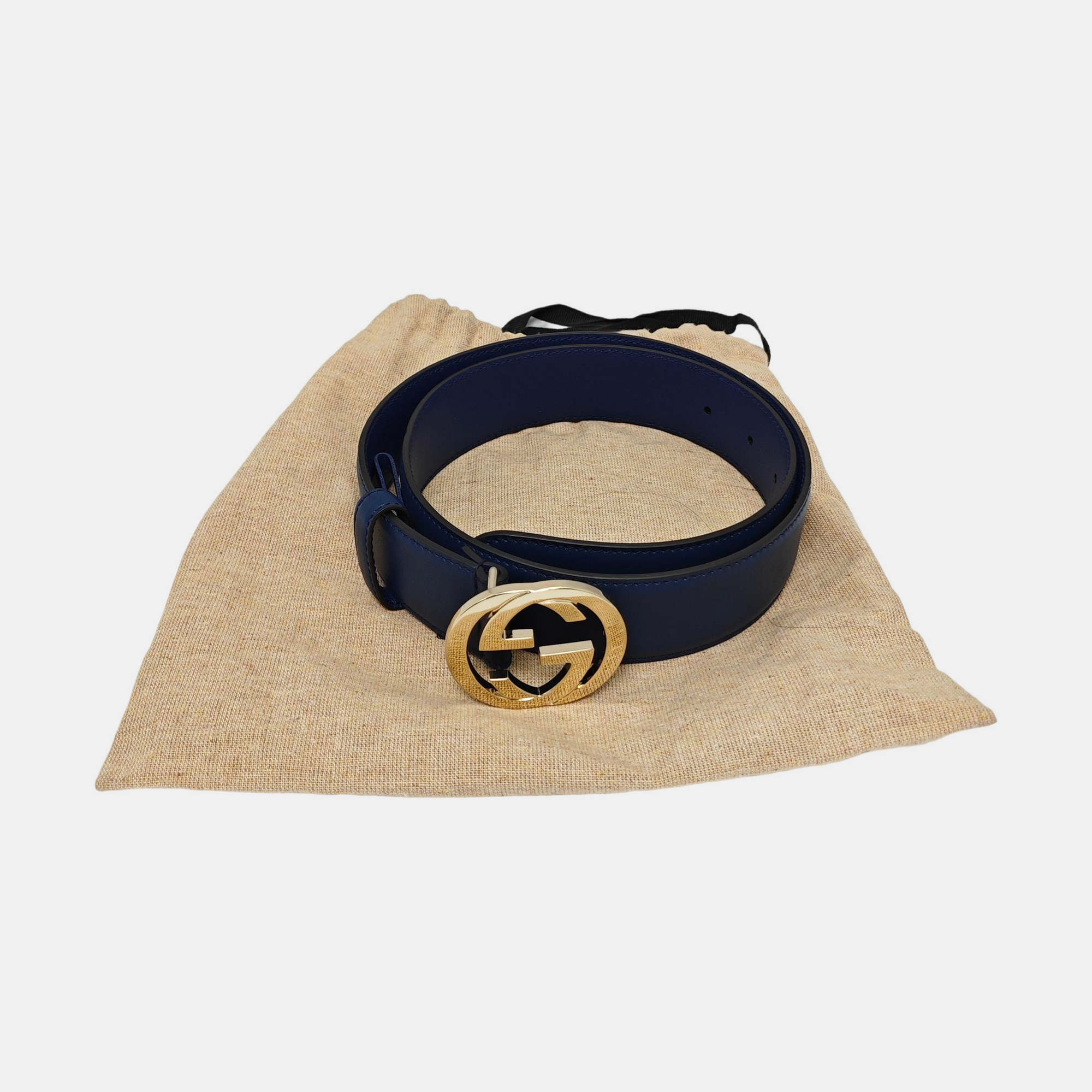 Leather Belt Blue