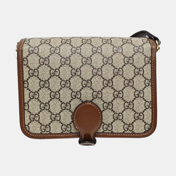 Retro Mini Monogram Coated Canvas Beige