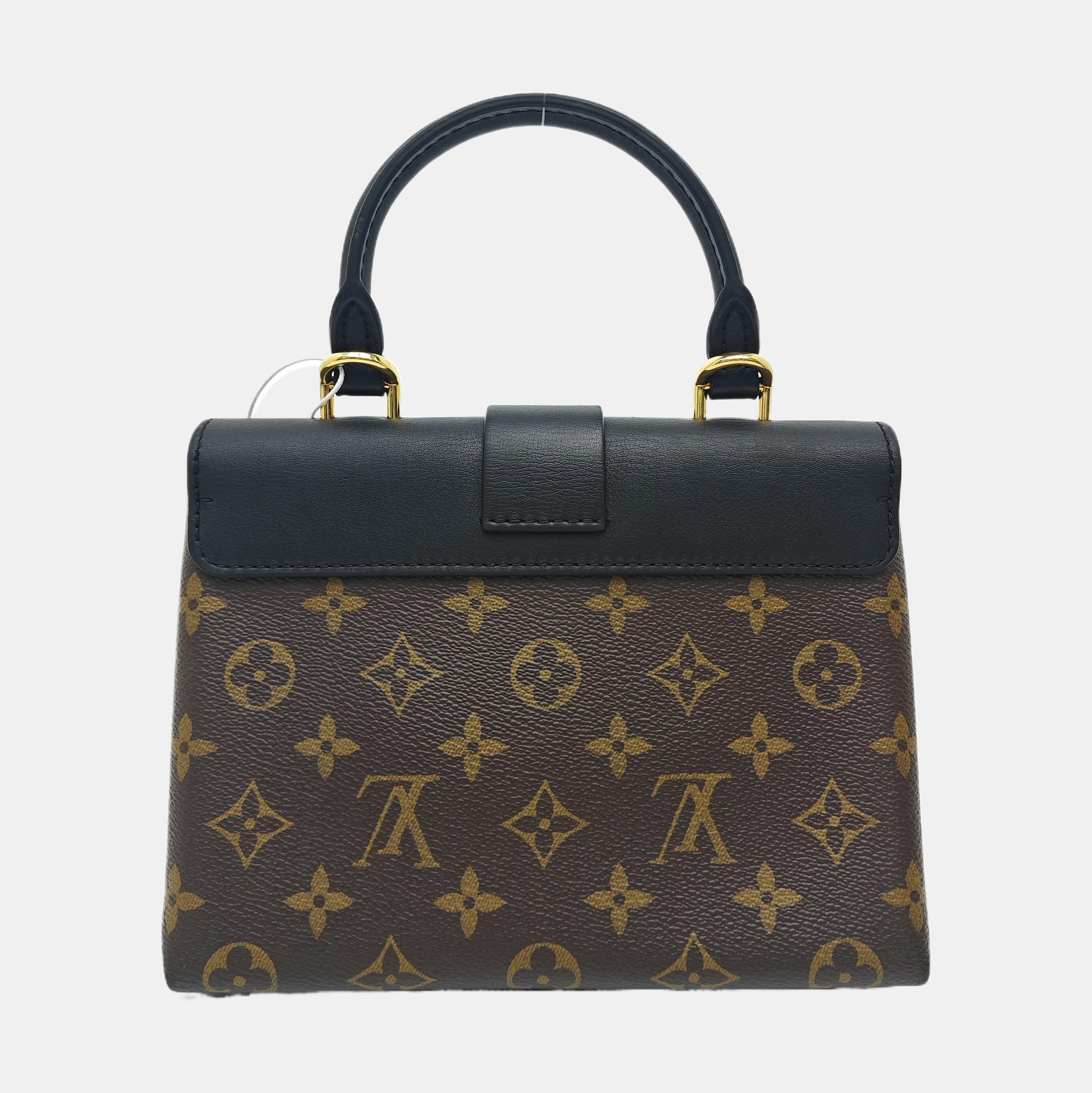 LOCKY BB Monogram Coated Canvas Brown