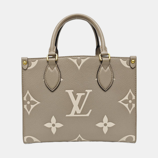 ONTHEGO PM Monogram Calfskin Gray