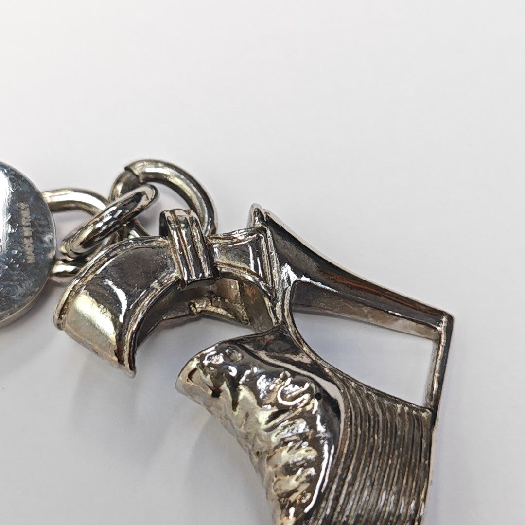 Metal Bag Charm Silver
