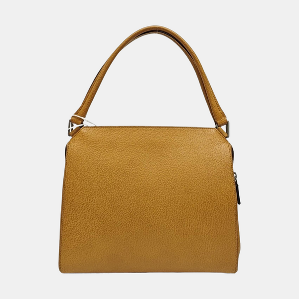 Calfskin Top Handle Bag Yellow