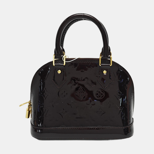 Authenticated pre-owned  ALMA BB Patent Leather Burgundy - Shoulder Bag at Looply