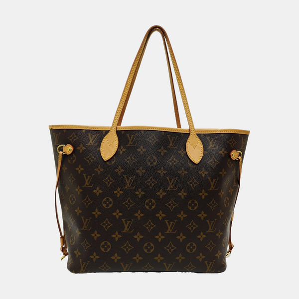 NEVERFULL MM Monogram Coated Canvas Brown