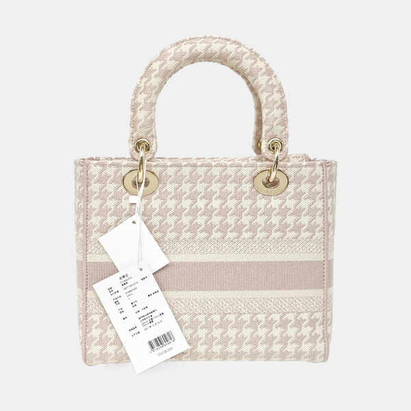 Authenticated pre-owned  Lady D-Lite Medium Fabric Multicolor - Tote Bag at Looply