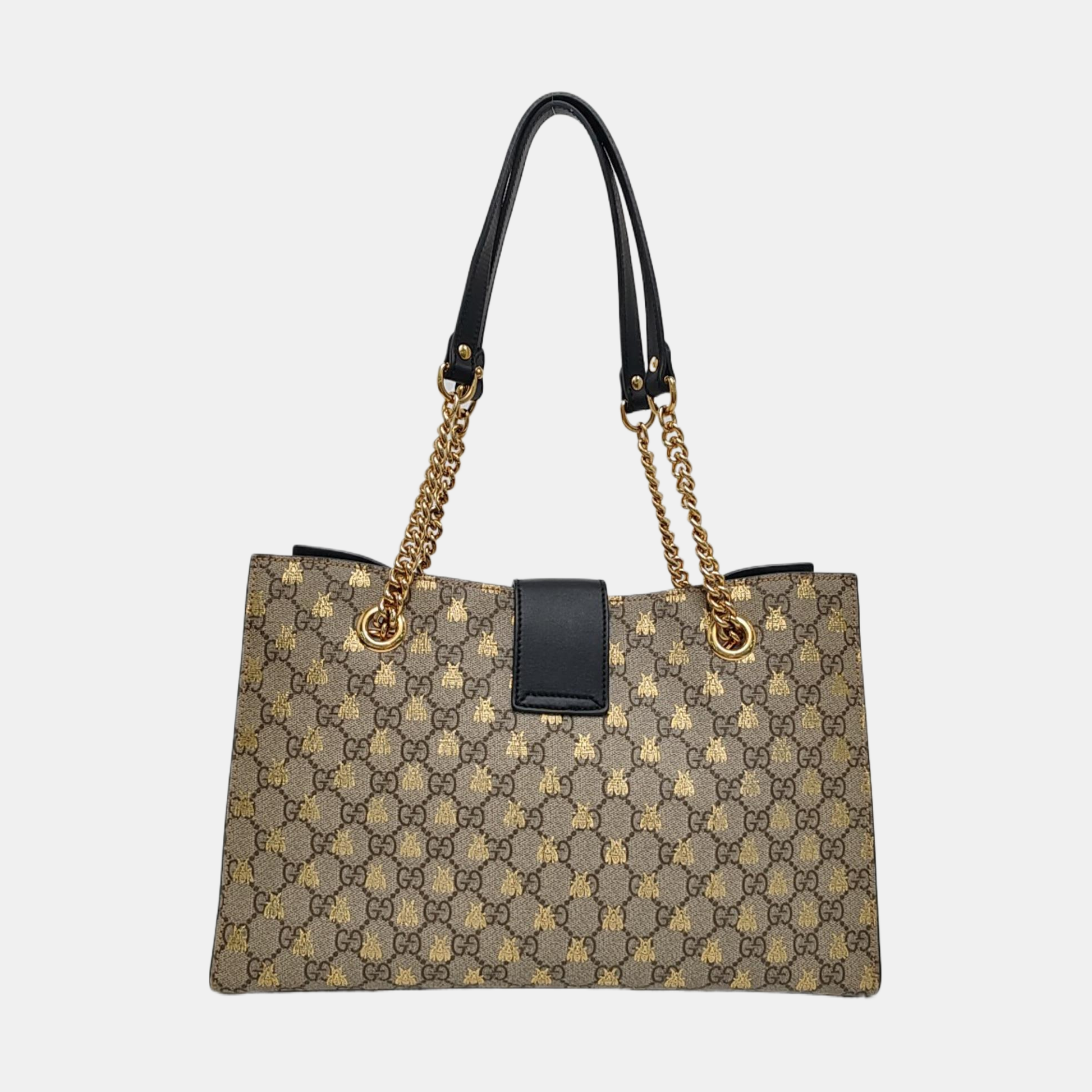 Padlock Medium Monogram Coated Canvas Brown