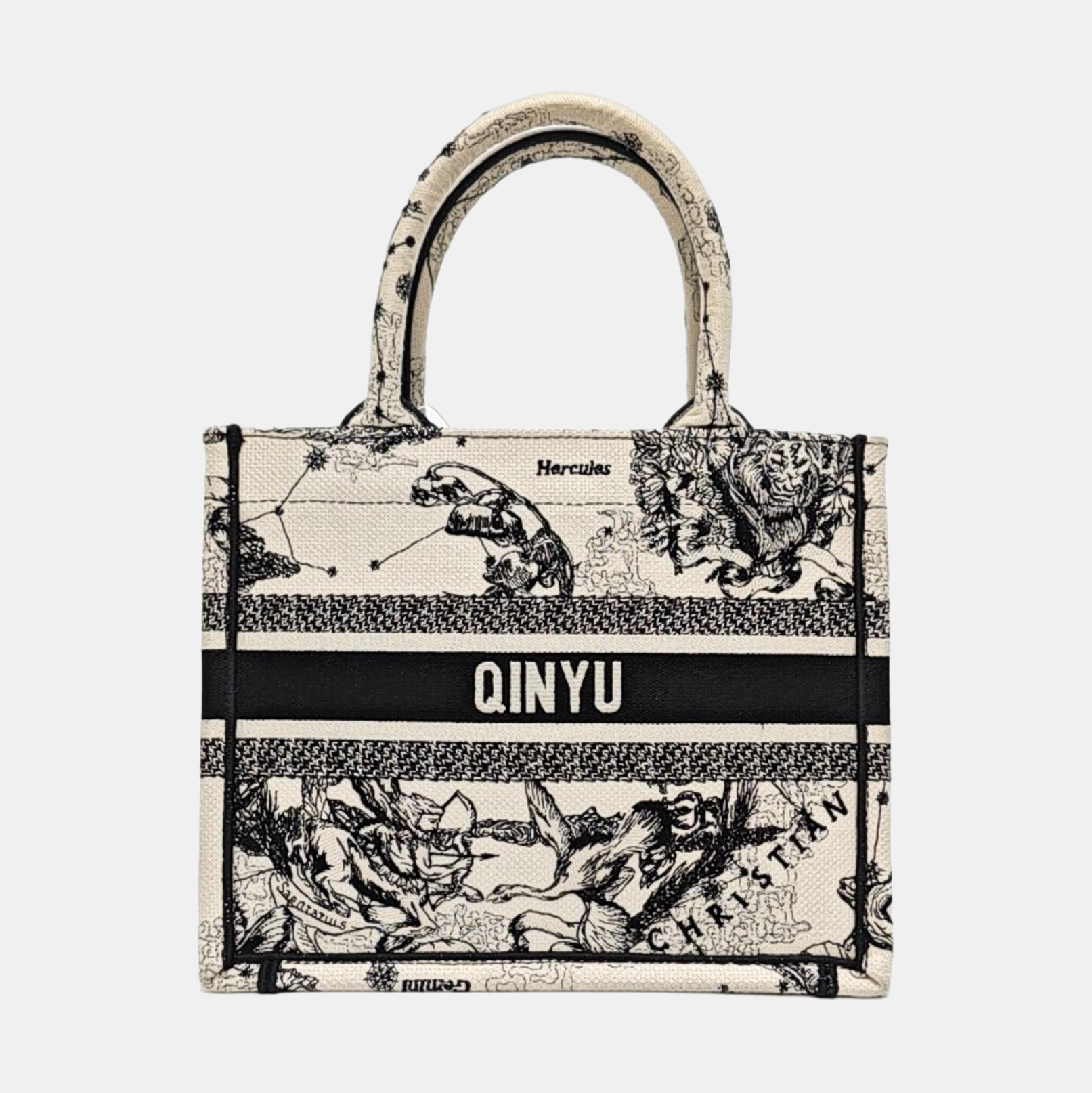 Authenticated pre-owned  Book Tote Small Canvas White - Tote Bag at Looply