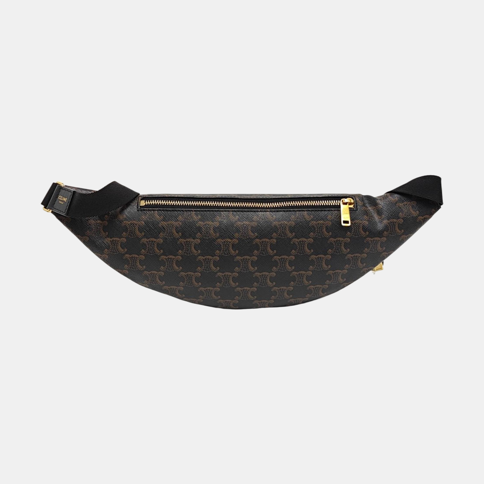 TRIOMPHE CANVAS Large Coated Canvas Black