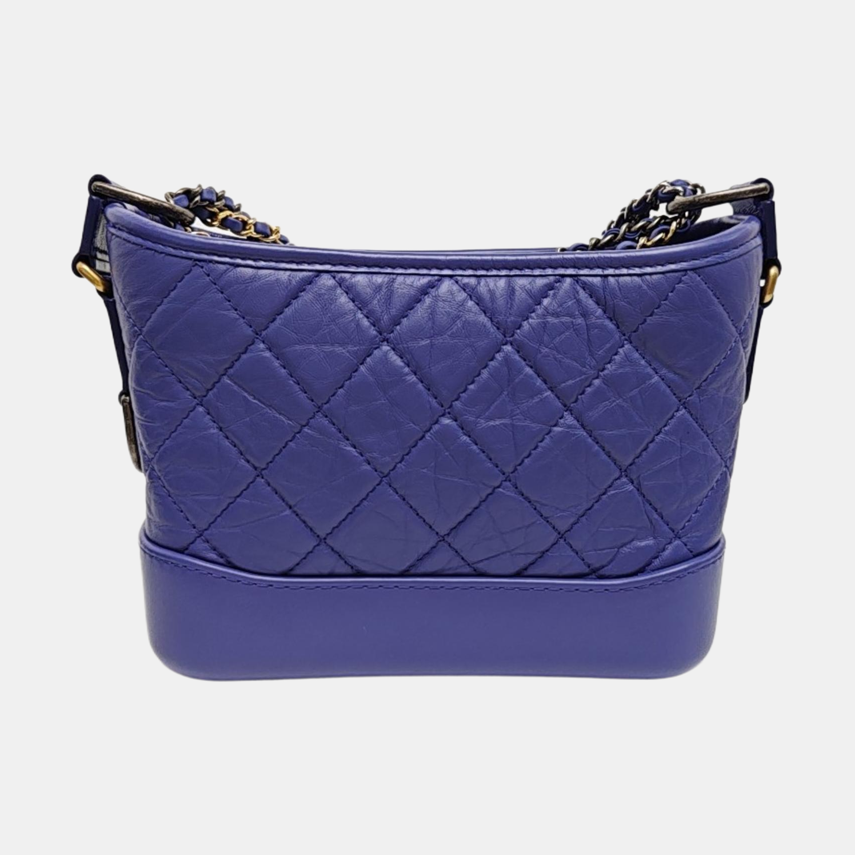 Authenticated pre-owned  GABRIELLE Small Quilted Calfskin Purple - Crossbody Bag at Looply