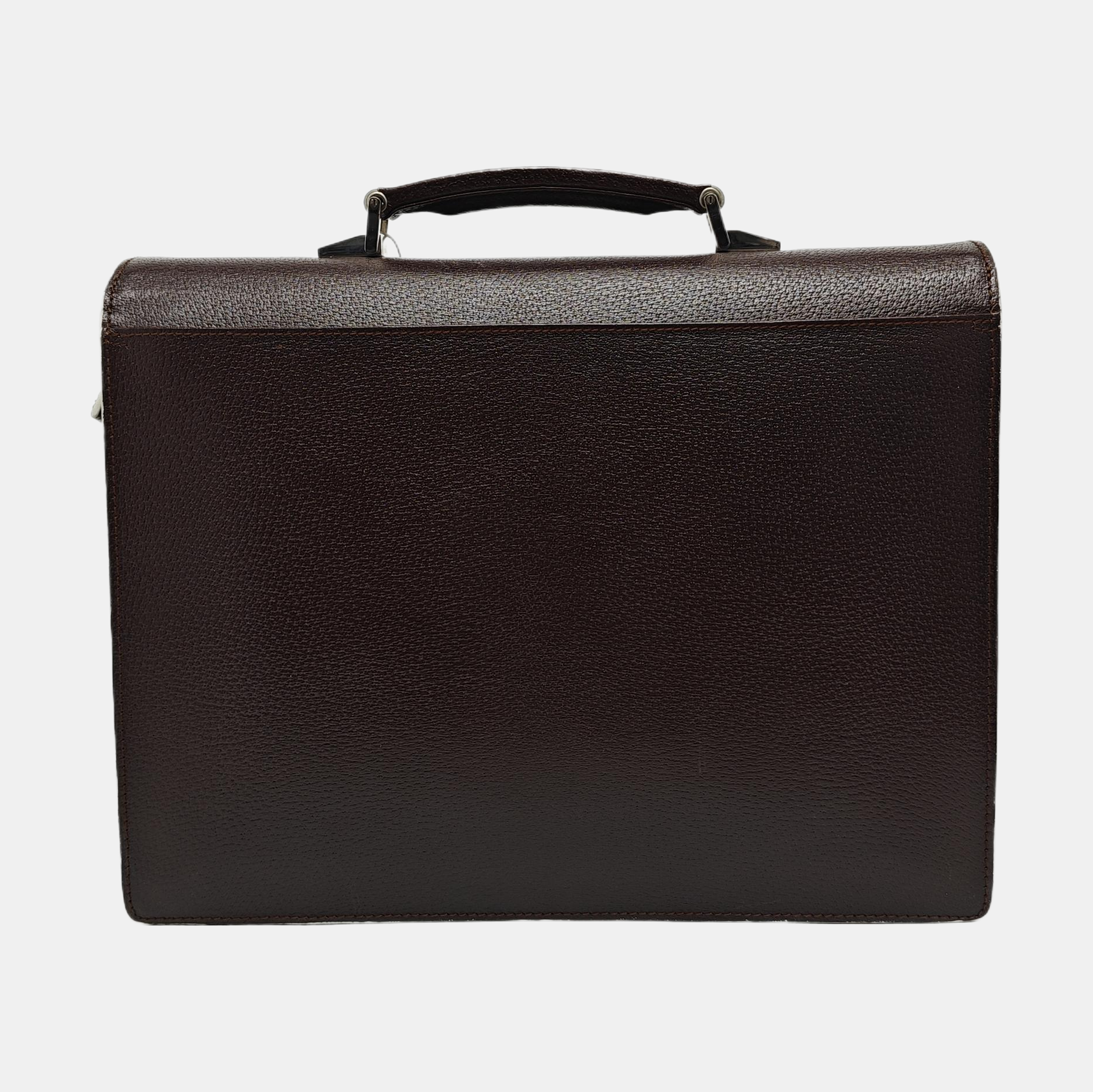 Calfskin Top Handle Bag Brown