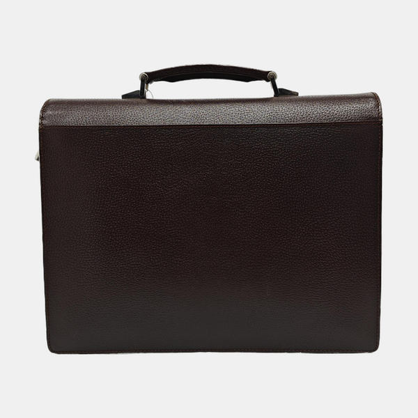 Calfskin Top Handle Bag Brown