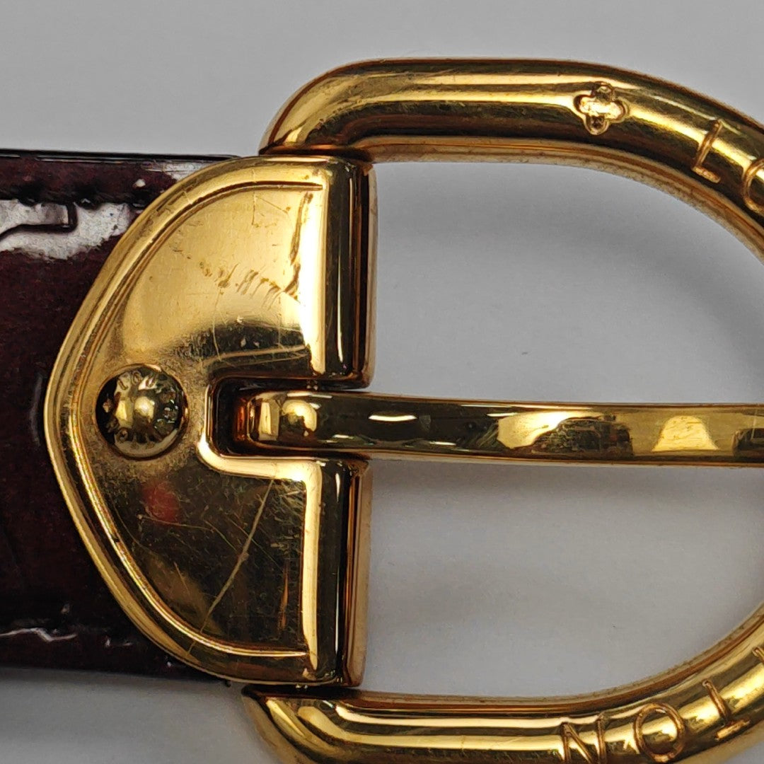 Leather Belt Red