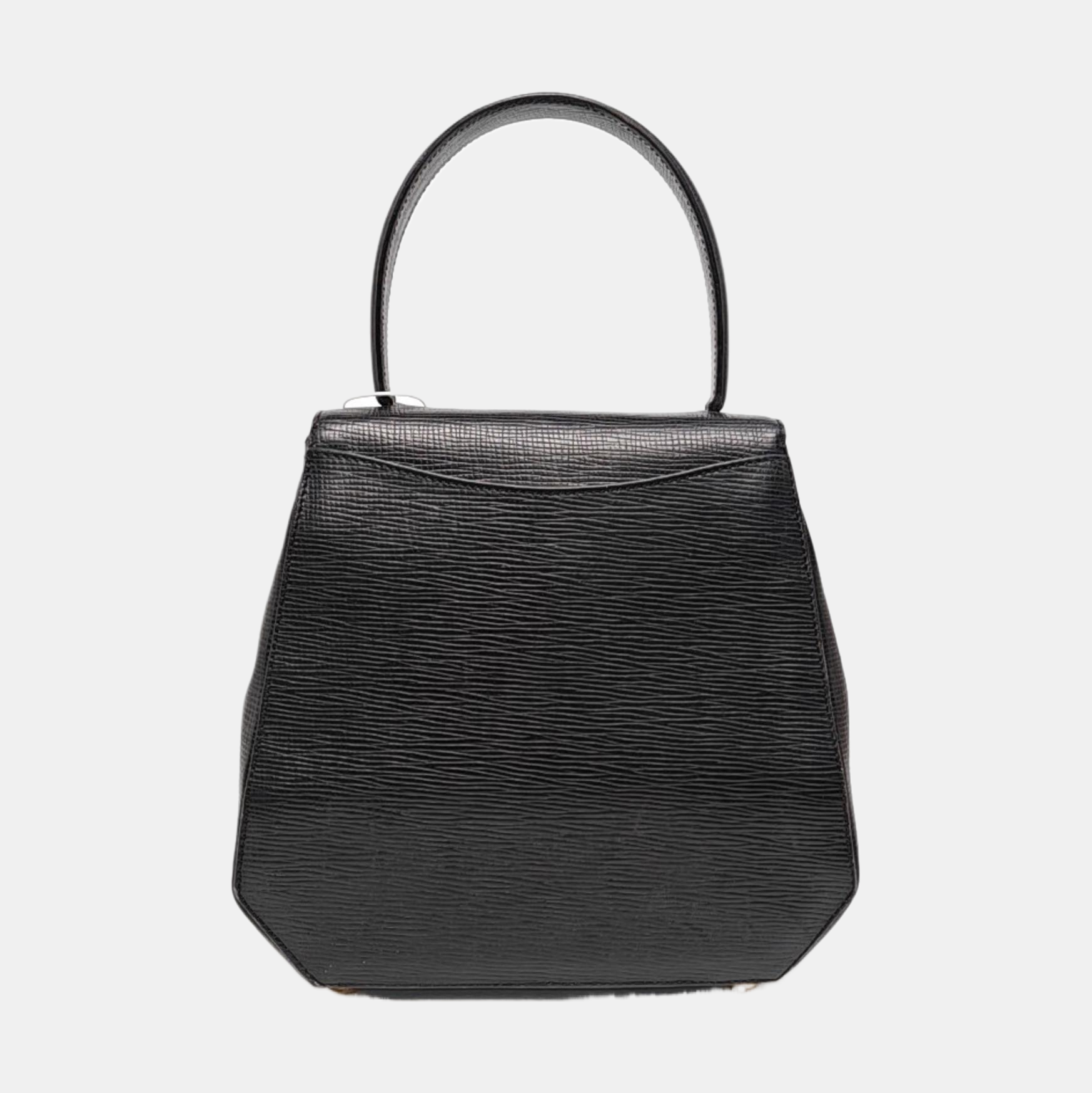 Calfskin Top Handle Bag Black