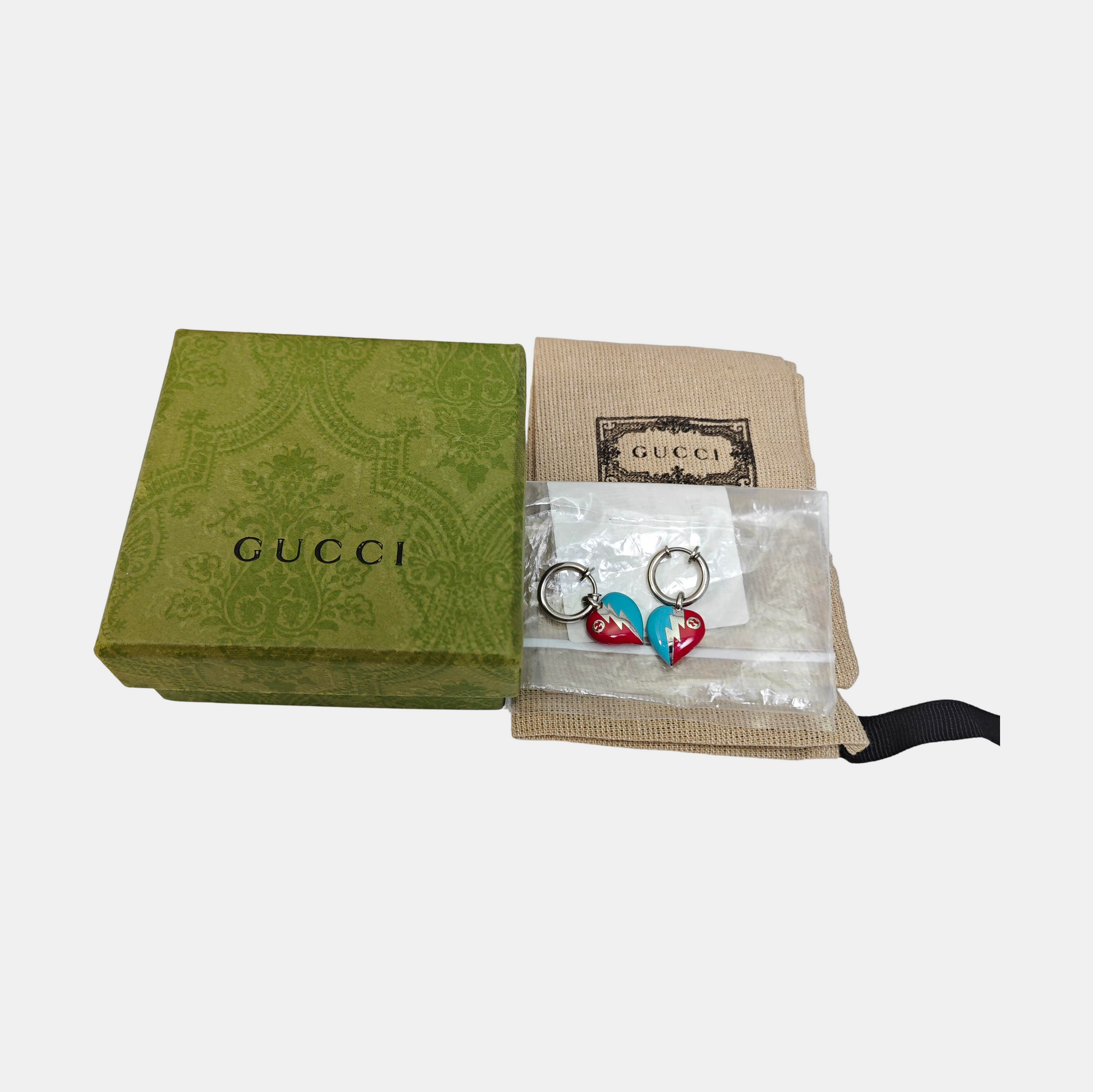 Interlocking G Brass Multicolor Stud Earrings
