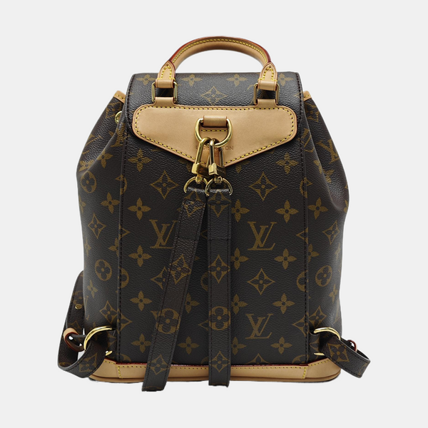 MONTSOURIS MM Monogram Coated Canvas Brown