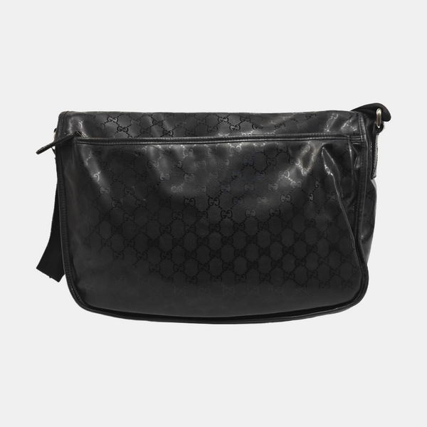GG Imprime Monogram Coated Canvas Black