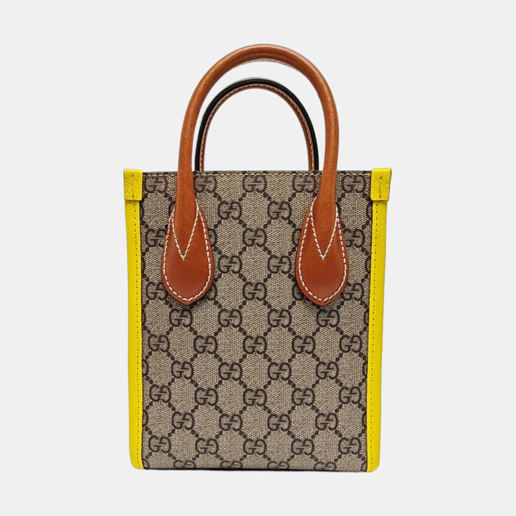 Retro Mini Monogram Coated Canvas Beige