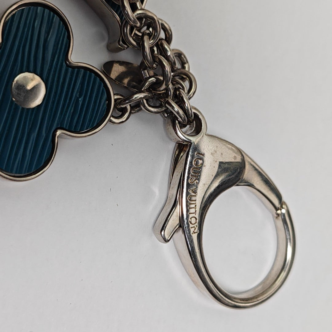 Metal Bag Charm Blue
