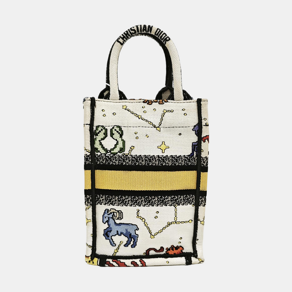 Book Tote Mini Canvas White