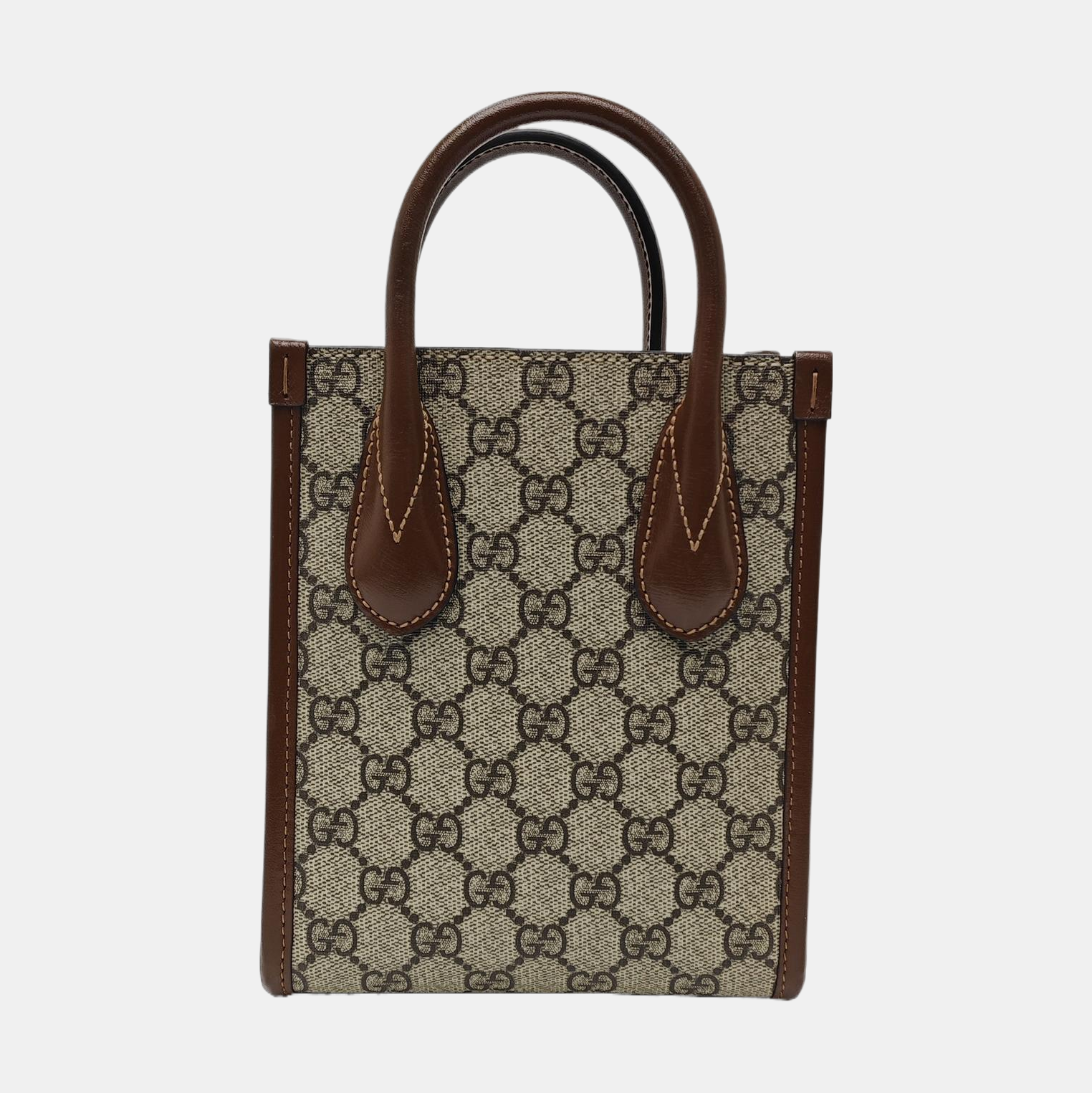 Retro Mini Monogram Coated Canvas Beige