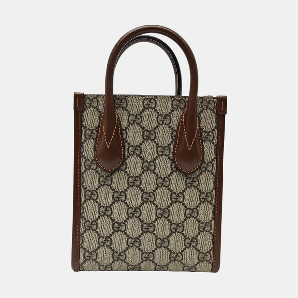 Retro Mini Monogram Coated Canvas Beige