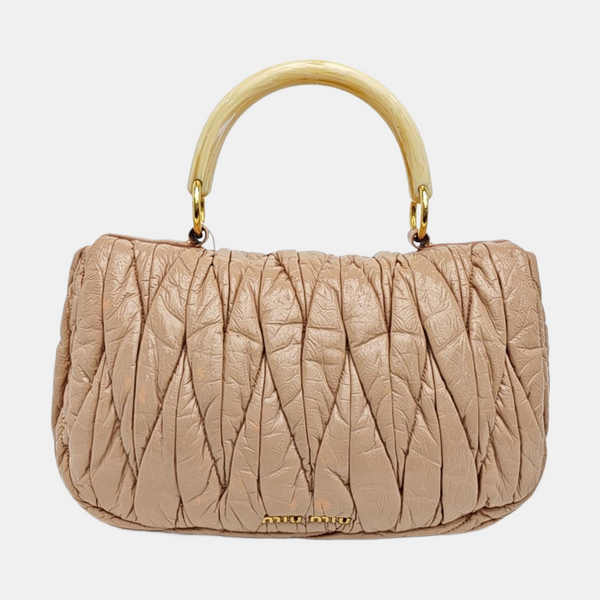 Patent Leather Top Handle Bag Pink