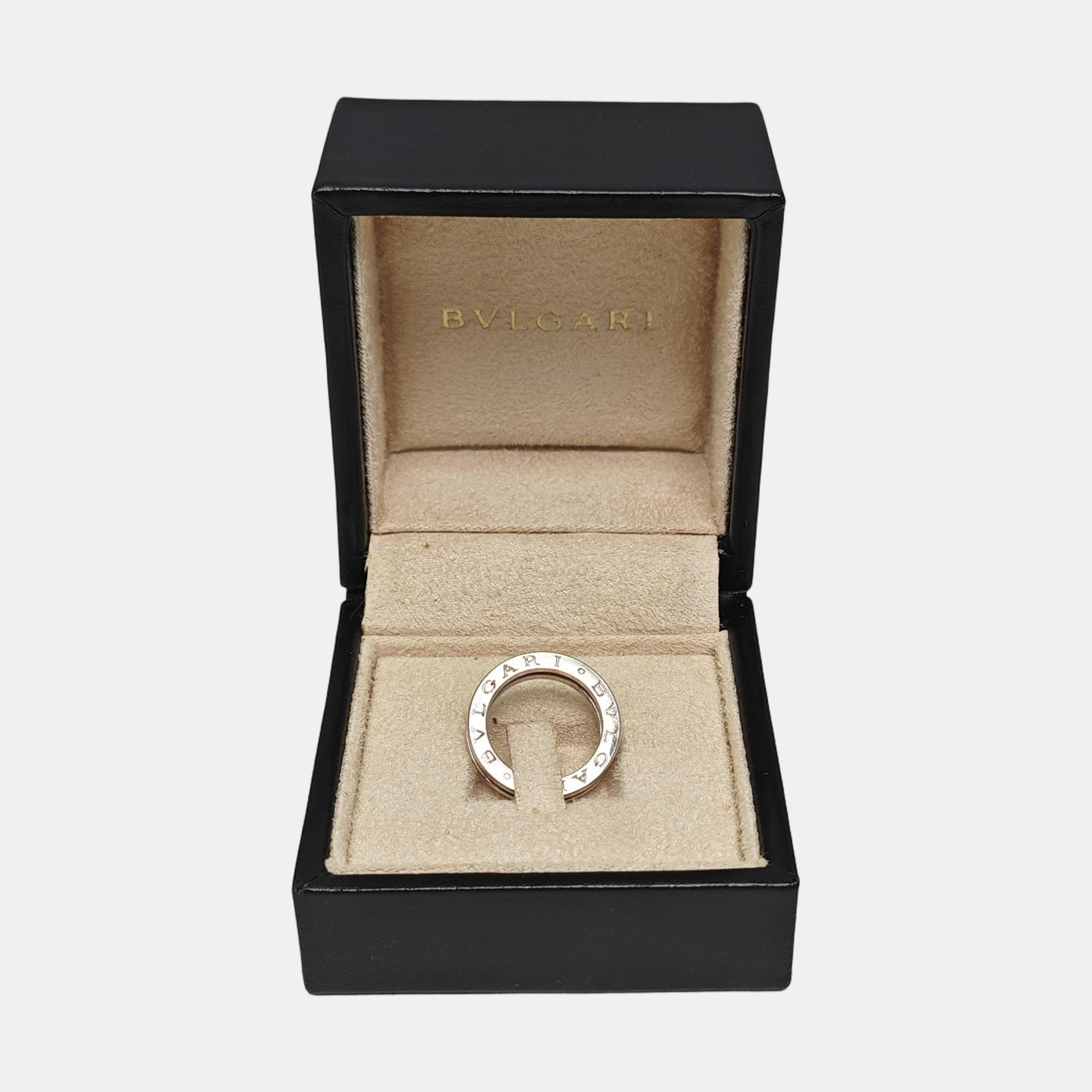 Anillo B.ZERO1 de oro blanco de 18k, plata, UE 48
