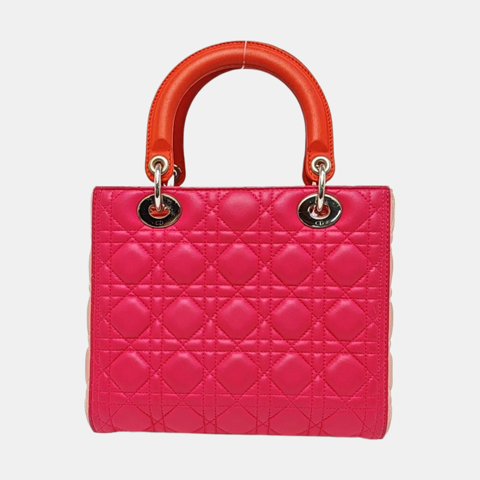 Lady Dior Medium Quilted Lambskin Red