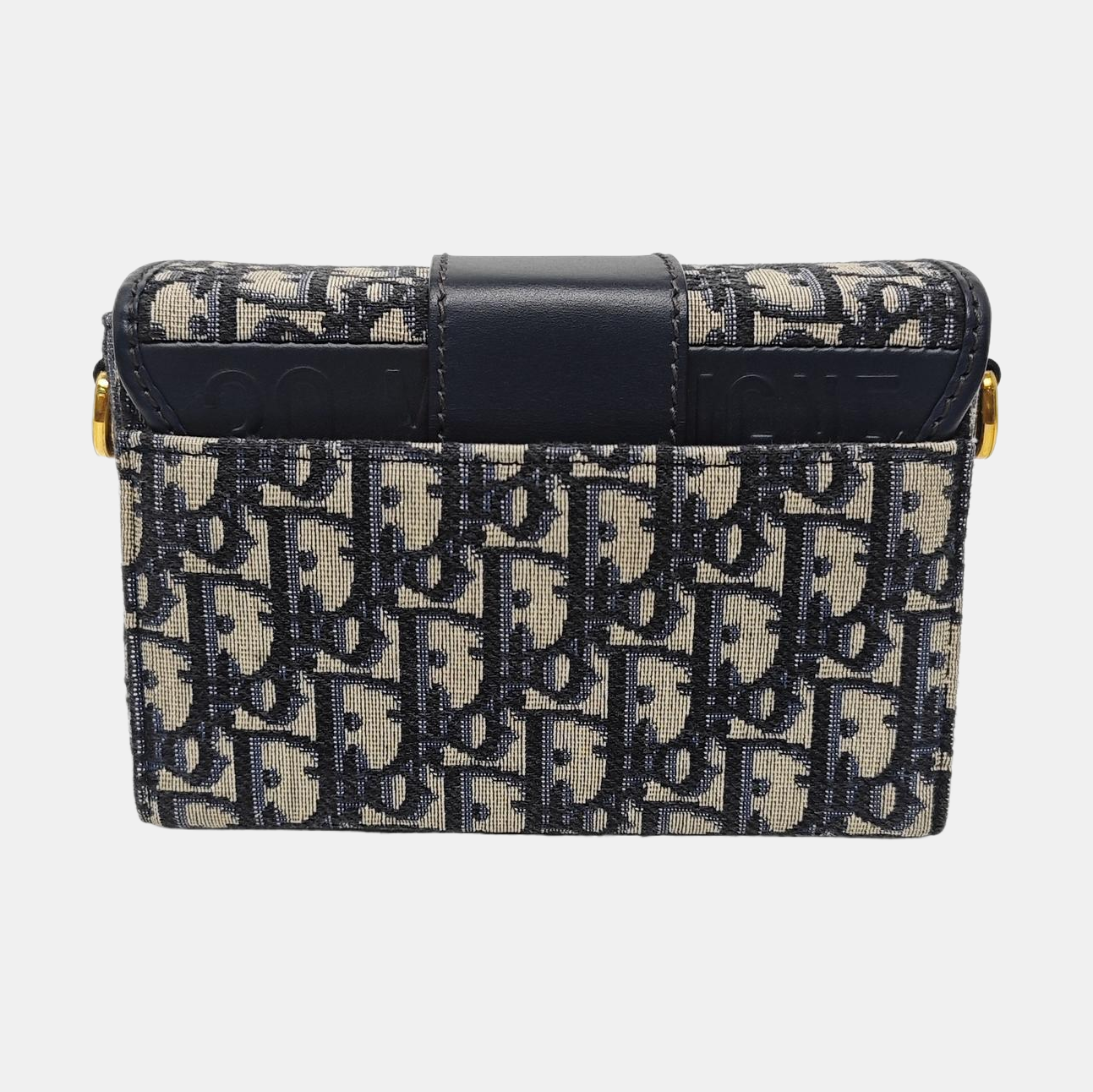 30 Montaigne Mini Oblique Canvas Blue