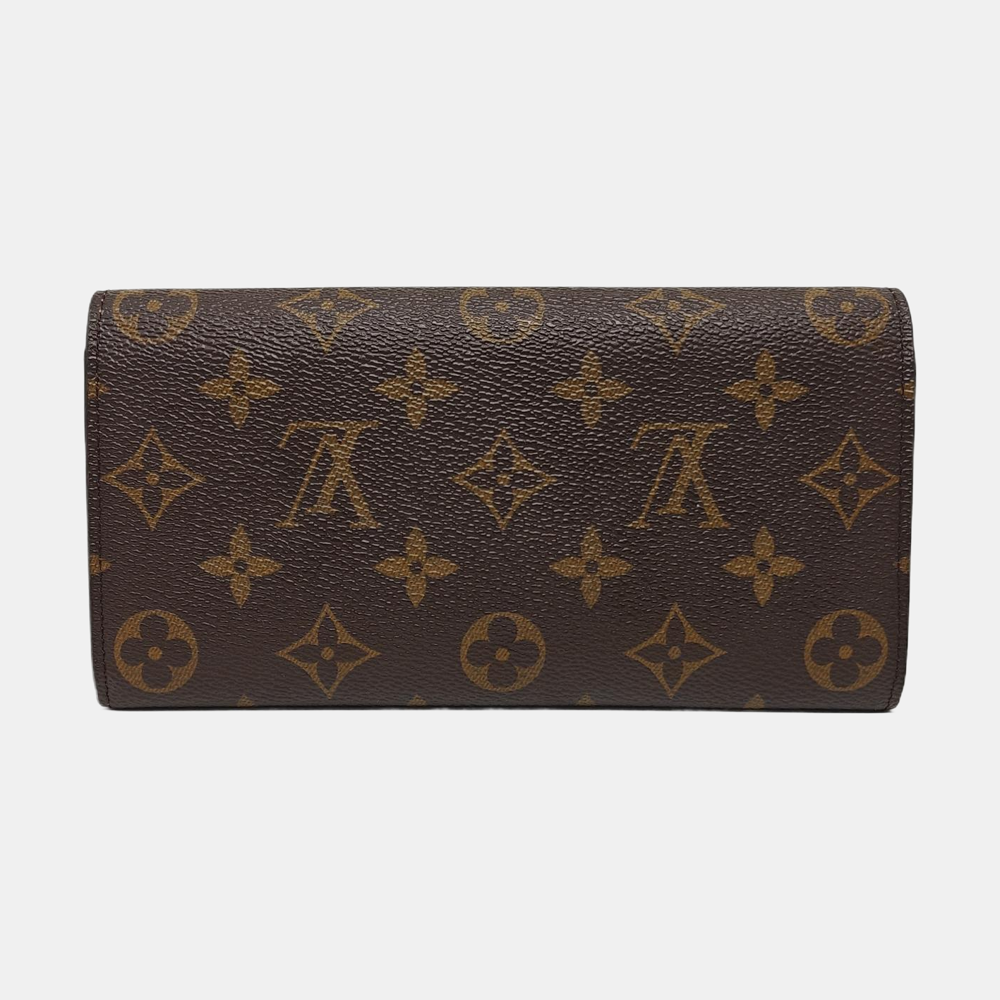 EMILIE Monogram Coated Canvas Brown Wallet