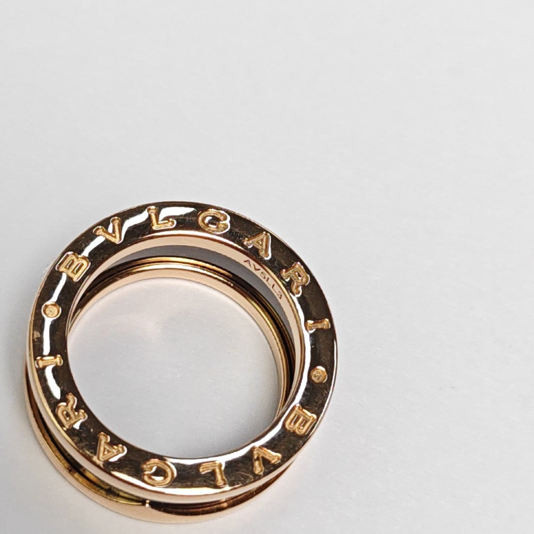 B.ZERO1 18k Rose Gold Ring EU 49