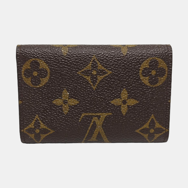 Monogram Coated Canvas Wallet Brown