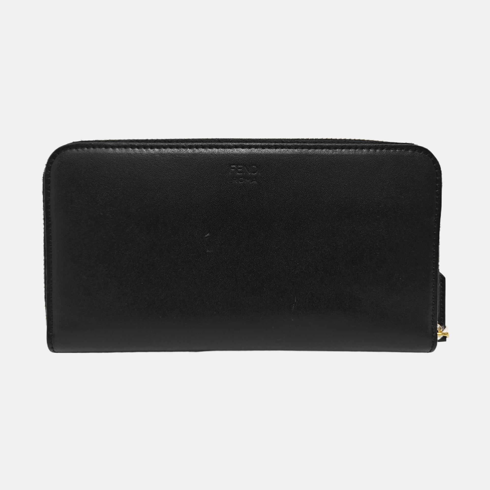 Monster Calfskin Black Wallet