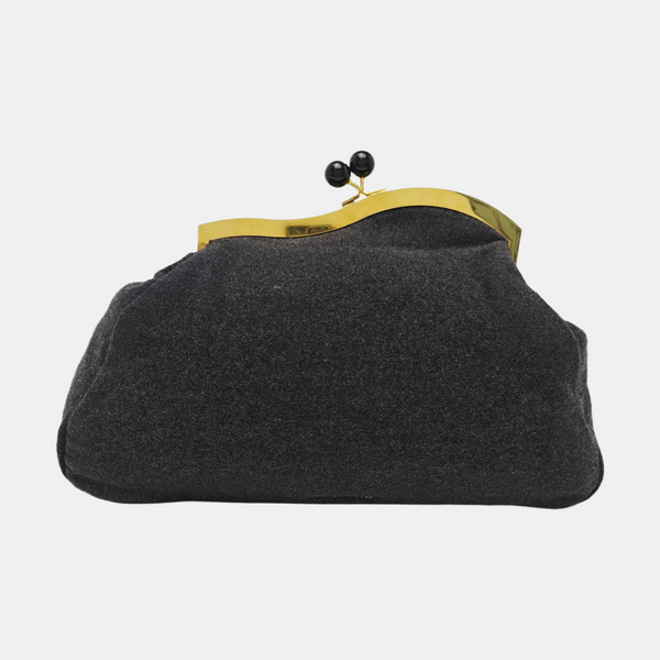 Fabric Shoulder Bag Gray