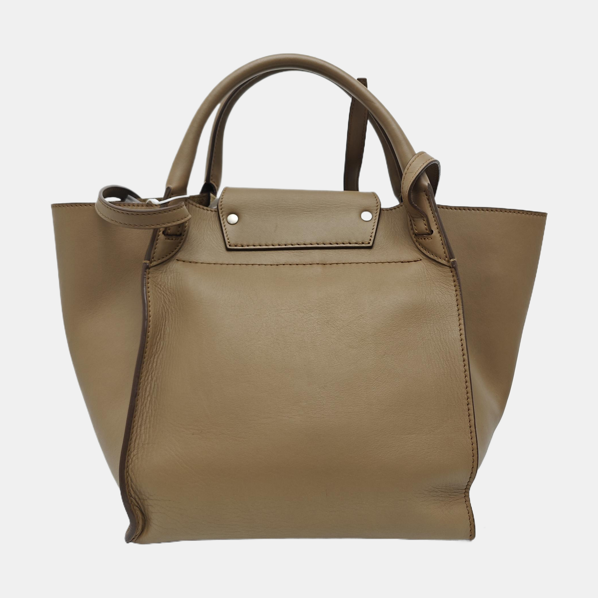 BIG BAG Small Calfskin Brown