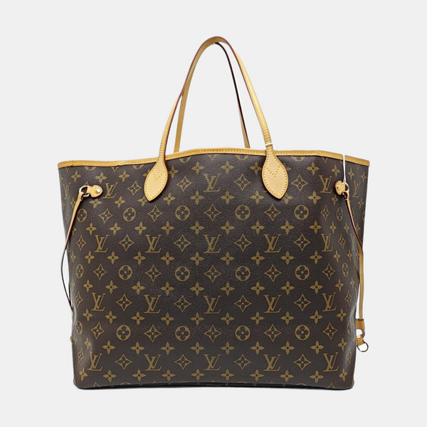 NEVERFULL GM Monogram Coated Canvas Brown