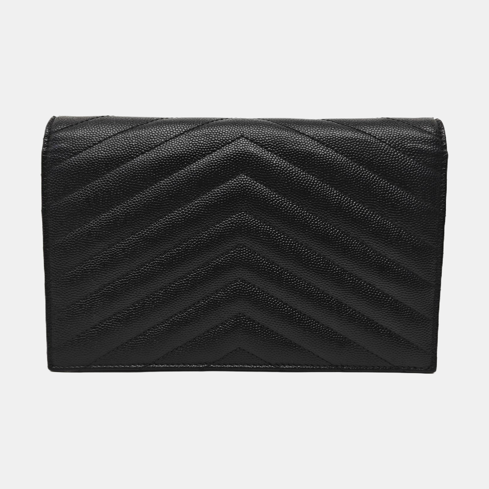MONOGRAM Chevron Calfskin Black