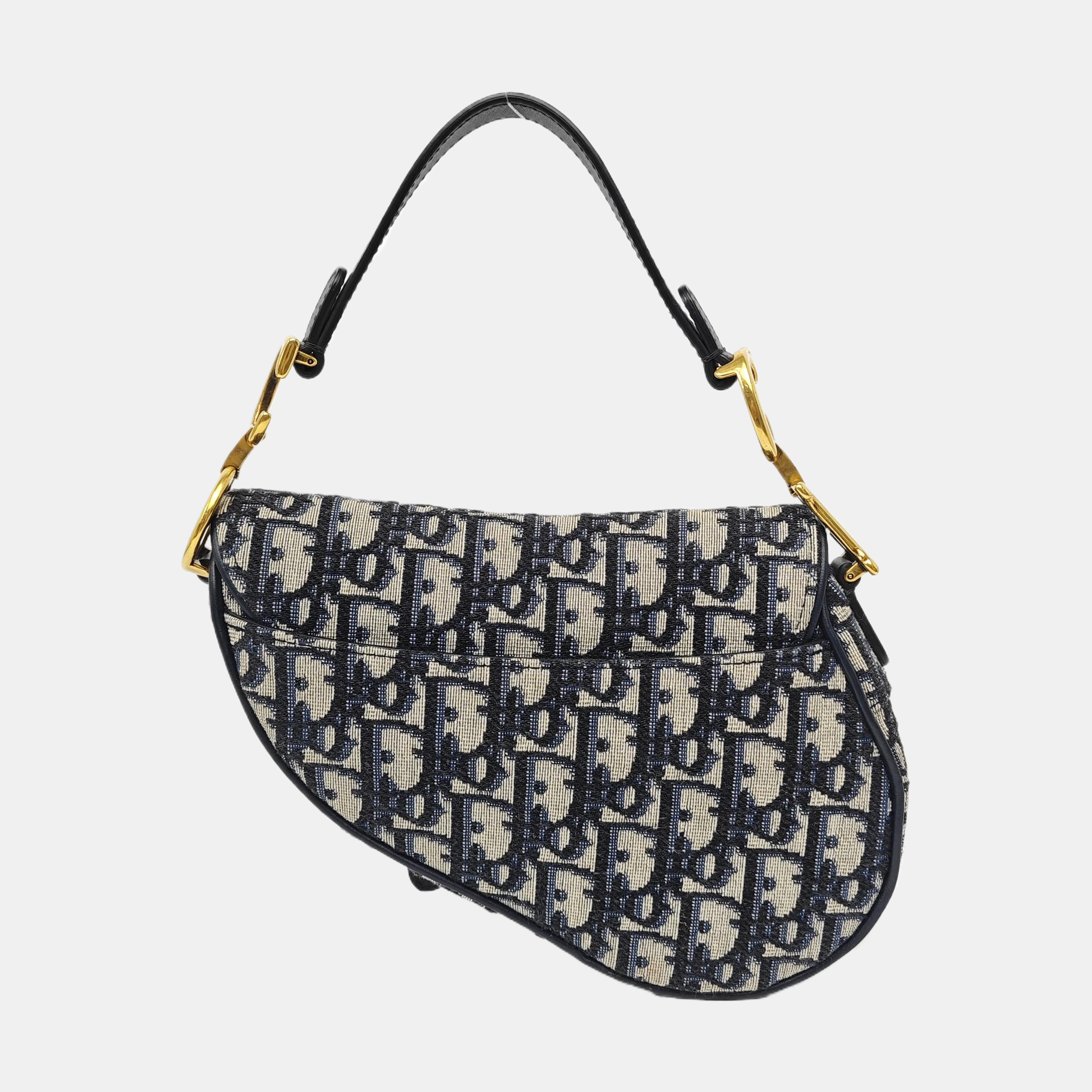 Saddle Mini Oblique Canvas Blue