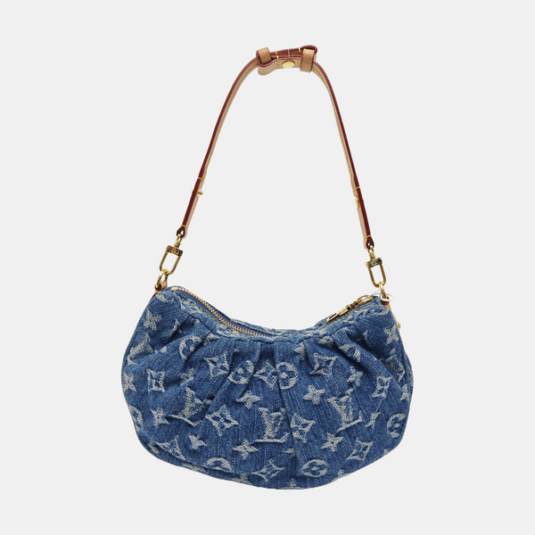 Pochette Valley Monogram Denim Blue