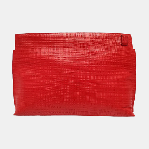 T Pouch Calfskin Red