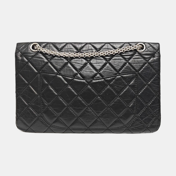 2.55 Maxi Quilted Calfskin Black