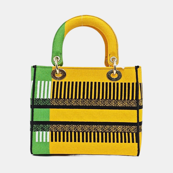 Authenticated pre-owned  Lady D-Lite Medium Fabric Multicolor - Tote Bag at Looply