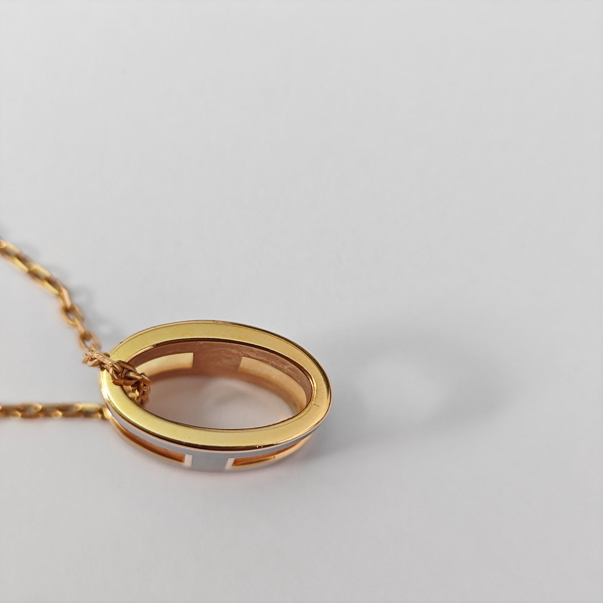 Pop H Metal Rose Gold Necklace