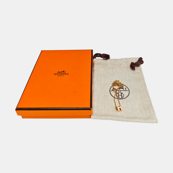 Pop H Metal Rose Gold Necklace